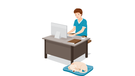 How often will there be someone at home with the dog?